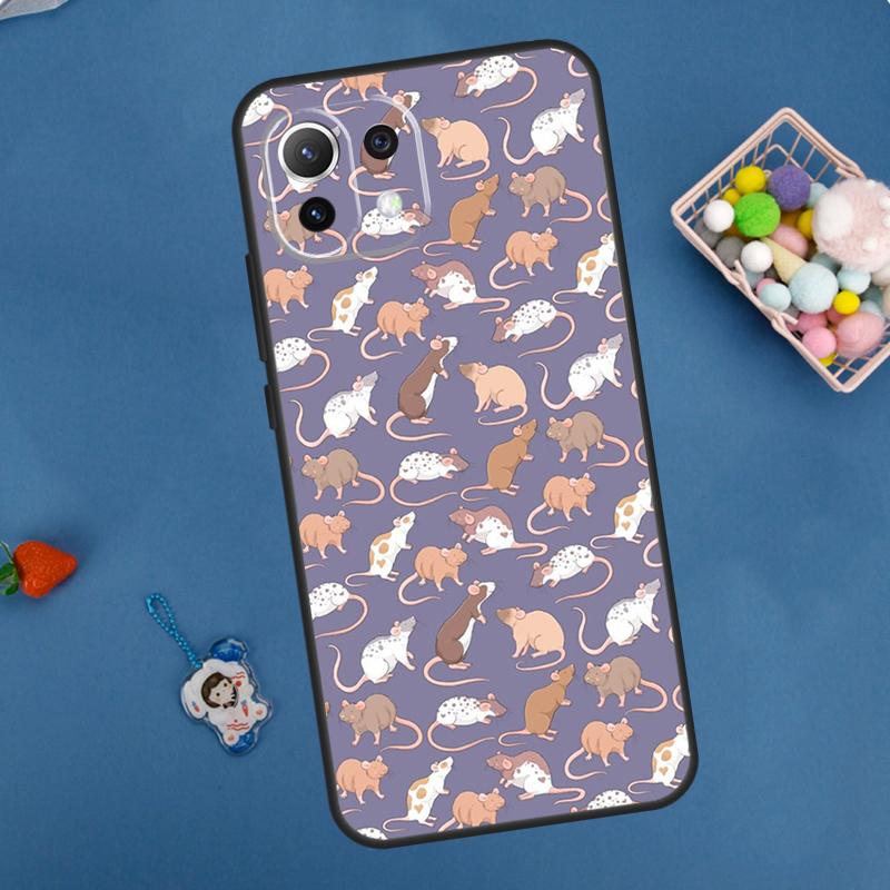 Mouse Rat Case For POCO F5 X3 X5 Pro X4 F4 GT C40 M5s F3 Cover For Xiaomi 13 12 Lite 12T 11T Pro 12X