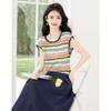 Elegant Mixed Texture Summer Women's Set