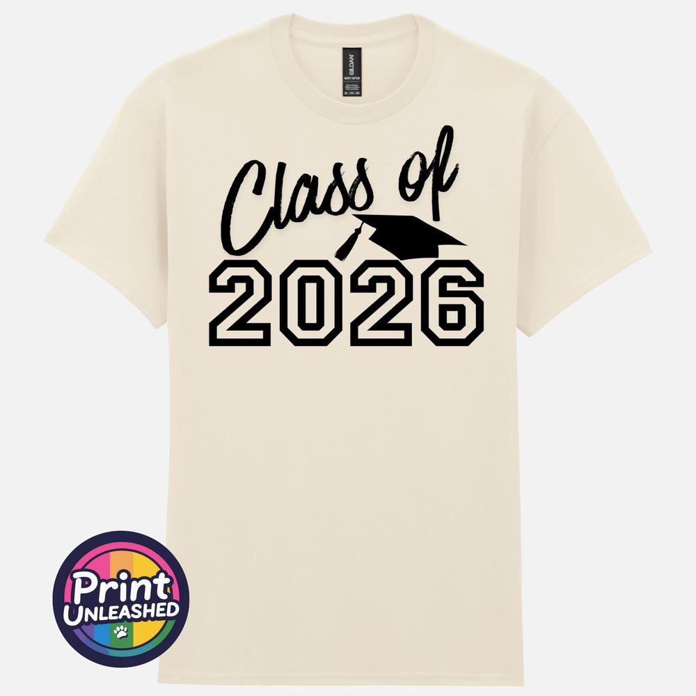 Class of 2026 TShirt Graduation Gift Leavers Tee Graduate School College Top