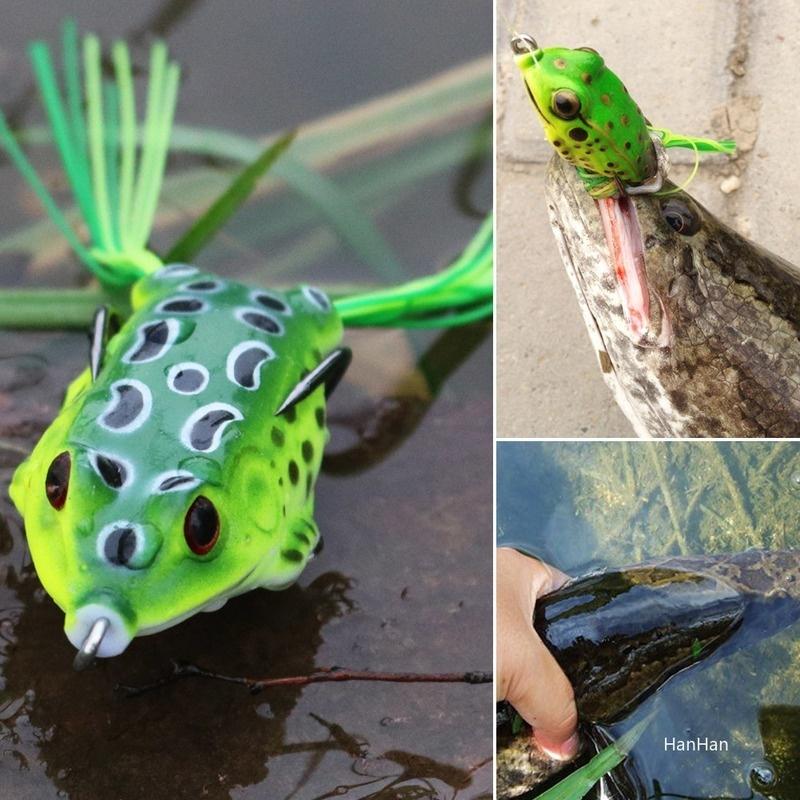 Artificial Bass Fishing Lures Frog Crankbait Bass Soft Swimbait Lures Wit Fishing Hooks Fishing Bait