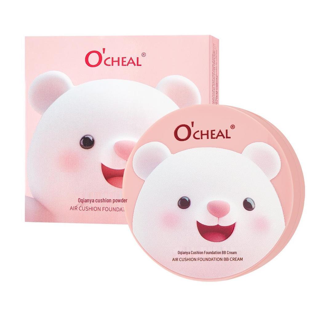 OCHEAL Bear Cushion BB & CC Cream: Long-lasting Concealer & Primer Foundation