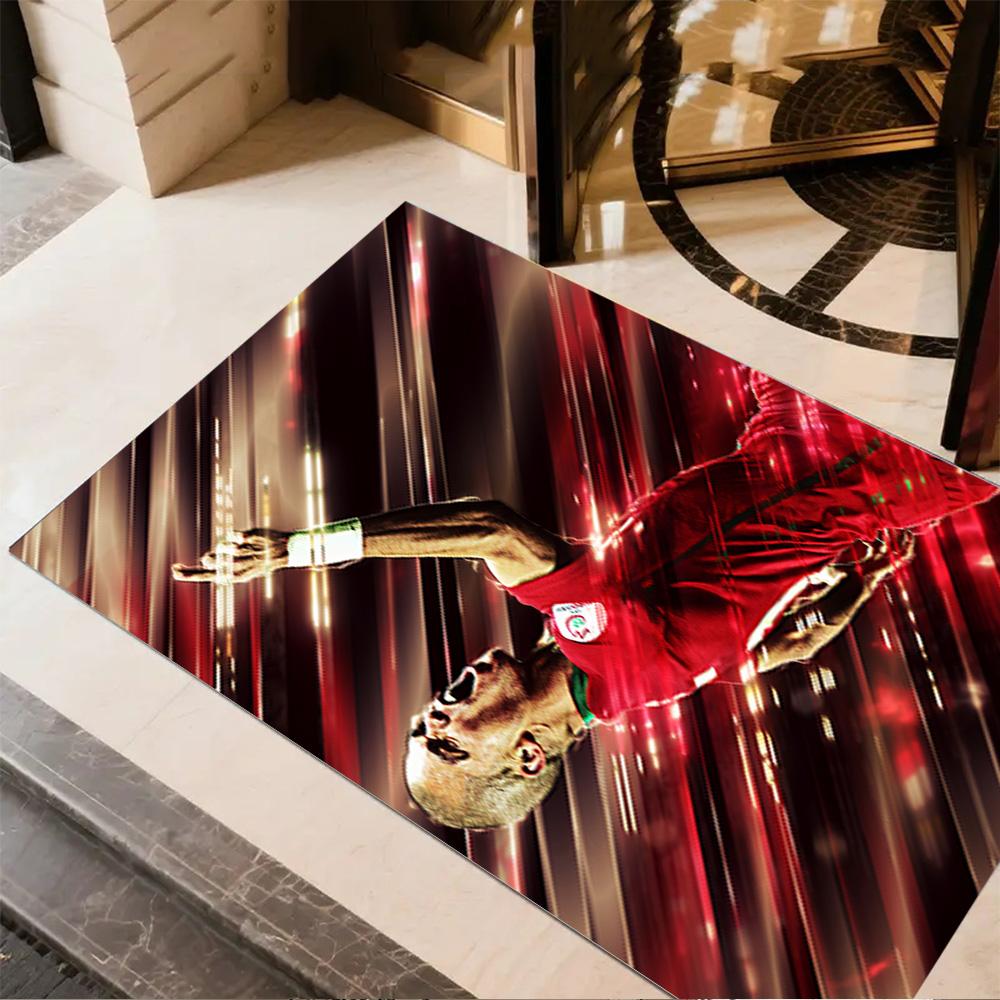 Goalkeeper Action Floor Rug Office Rug Design for Dining Room Hallway Balcony Living Rooms Anti-slip Rug Anime Office Decor