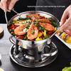 GOWKE Thickened Stainless Steel Alcohol Hot Pot Set