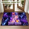 Crystal Velvet Square Rug Custom NamePokémon Pattern Non Slip Home Floor Decor Rug