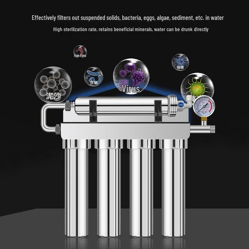 Purificateur d'eau minérale à ultrafiltration 5 étages en acier inoxydable - Filtre sous évier et sur plan de travail de cuisine