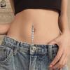 7 Cristaux Cœur Longues Boucles d'Oreille Pendantes pour le Nombril Acier Chirurgical Mignon Piercing Nombril 14g Barre Courbée Bijoux de Piercing Corporel