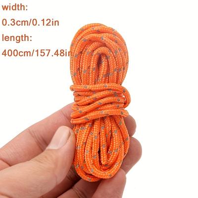 4 4-meter Wind Ropes and 4 Double Hole Wind Rope Buckle Components Outdoor Camping Tent Wind Rope Ceiling and Ground Nails Night Reflective Rope Set
