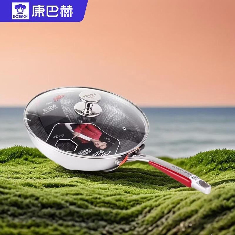 KOBACH 6th Gen Non-Stick 304 Stainless Steel Wok
