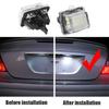 2X LED Car License Plate Light Bulbs External Lamp Accessories For Mercedes Benz W204 S204 W212 S212 C207 A207 W221 C E S Class