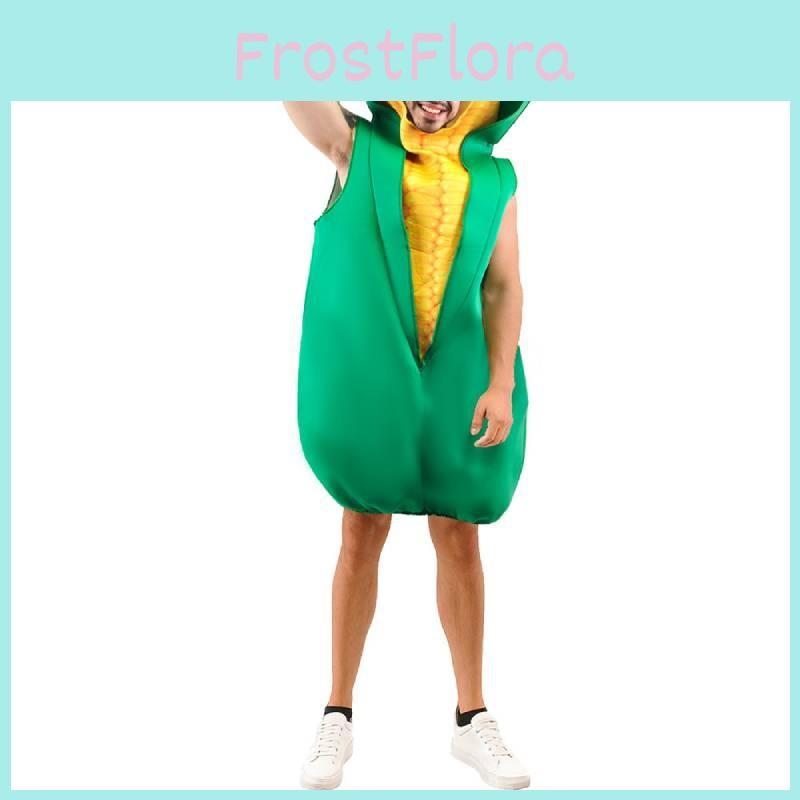 Vegetable Corn Costumes Cosplay Party For Halloween Stage Performance Up Dress