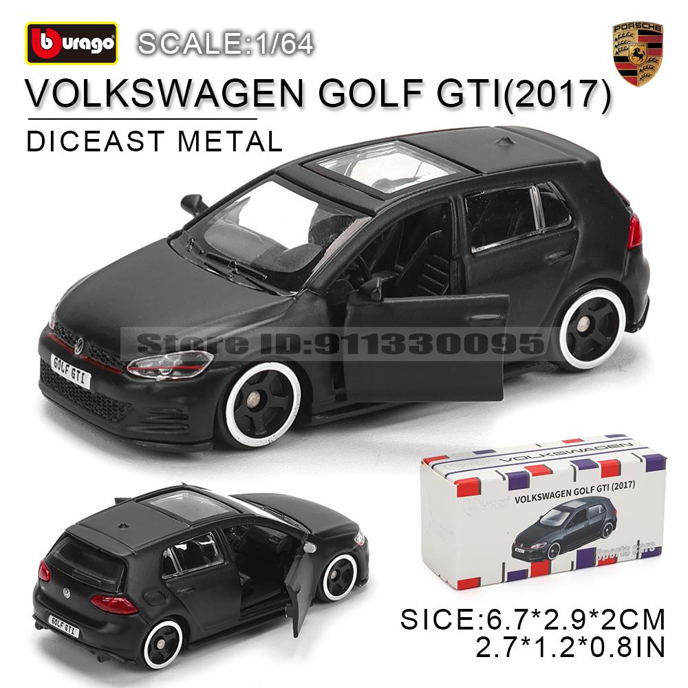 Burago 1:64 golf Porsche 911 Shelby Raventon Mustang Lamborghini Serie da Collezione Modello in Metallo Pressofuso Giocattolo Regalo per Bambini