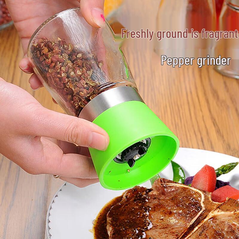 Manual Glass Pepper and Spice Grinder