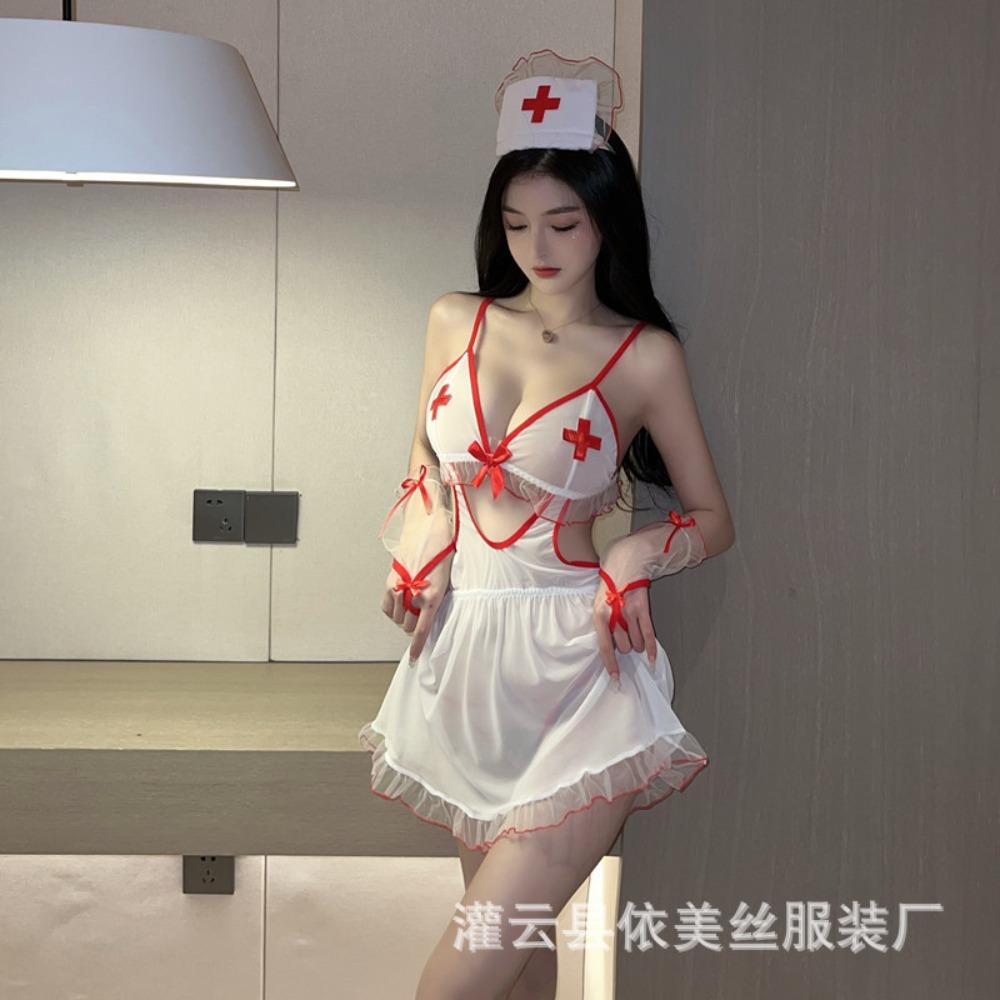 Sex Underwear Women's Sexy Nurse Uniform Professional Cosplay Passion Perspective Uniform Pure Desire Temptation Free Suit