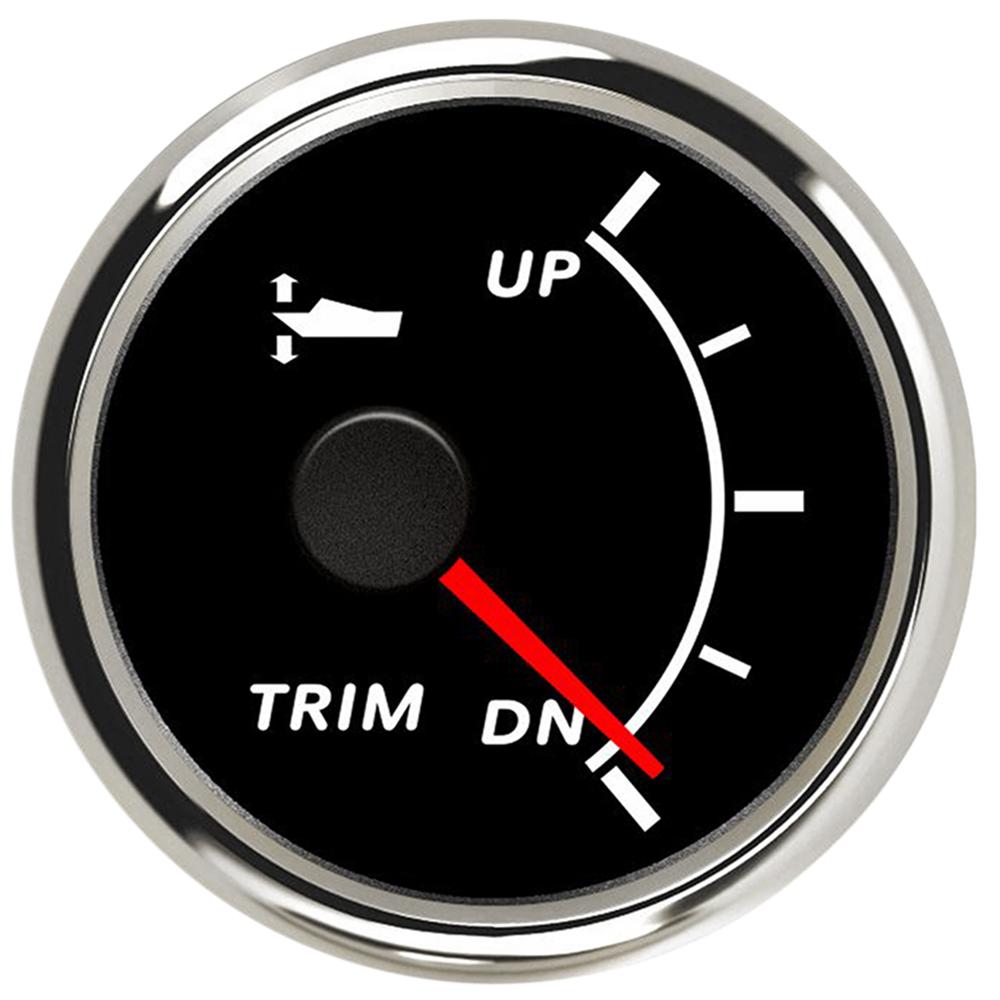 52mm Marine Trim Gauge Waterproof Trim Gauge UP-DN  with Red Backlight for Auto Motor Parts Yacht 9-32V Car Accessories