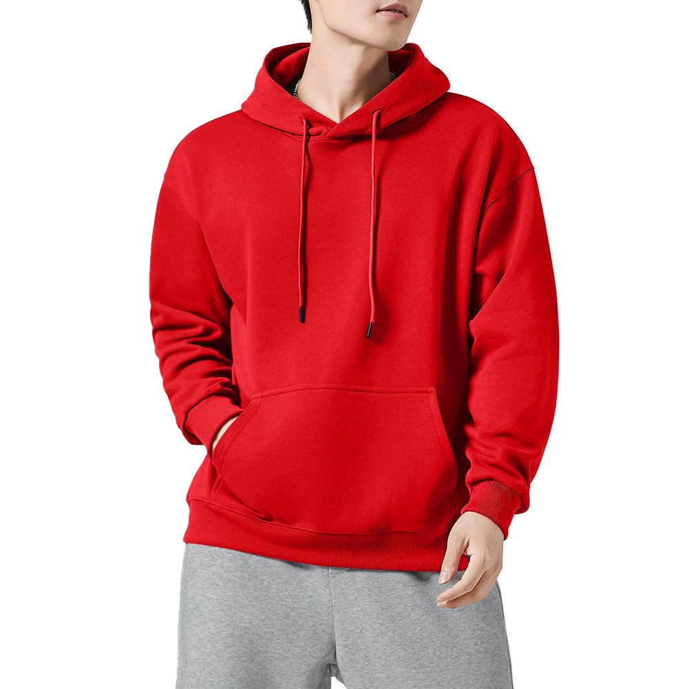 

FUZHIHUA Plus Loose Fit Pullover Popular Long Solid Unisex Men s Hoodie, Size, Sweatshirt, Spring/Autumn Clothing, Sleeve, Color, Stylish, Casual,