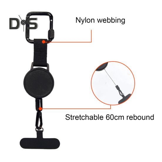 Intrekbare telefoonkoord, antidiefstal telefoonkoord met riemclip, diefstalbeveiliging, sleutelhanger voor reizen, wandelen, werk, dagelijks gebruik kopen vanaf een prijs van 8.54