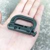 Outdoor GRIMLOC Molle Carabiner D Locking Ring Plastic Clip Snap Type Ring Buckle Carabiner Keychain ITW Fastener Bag Buckle