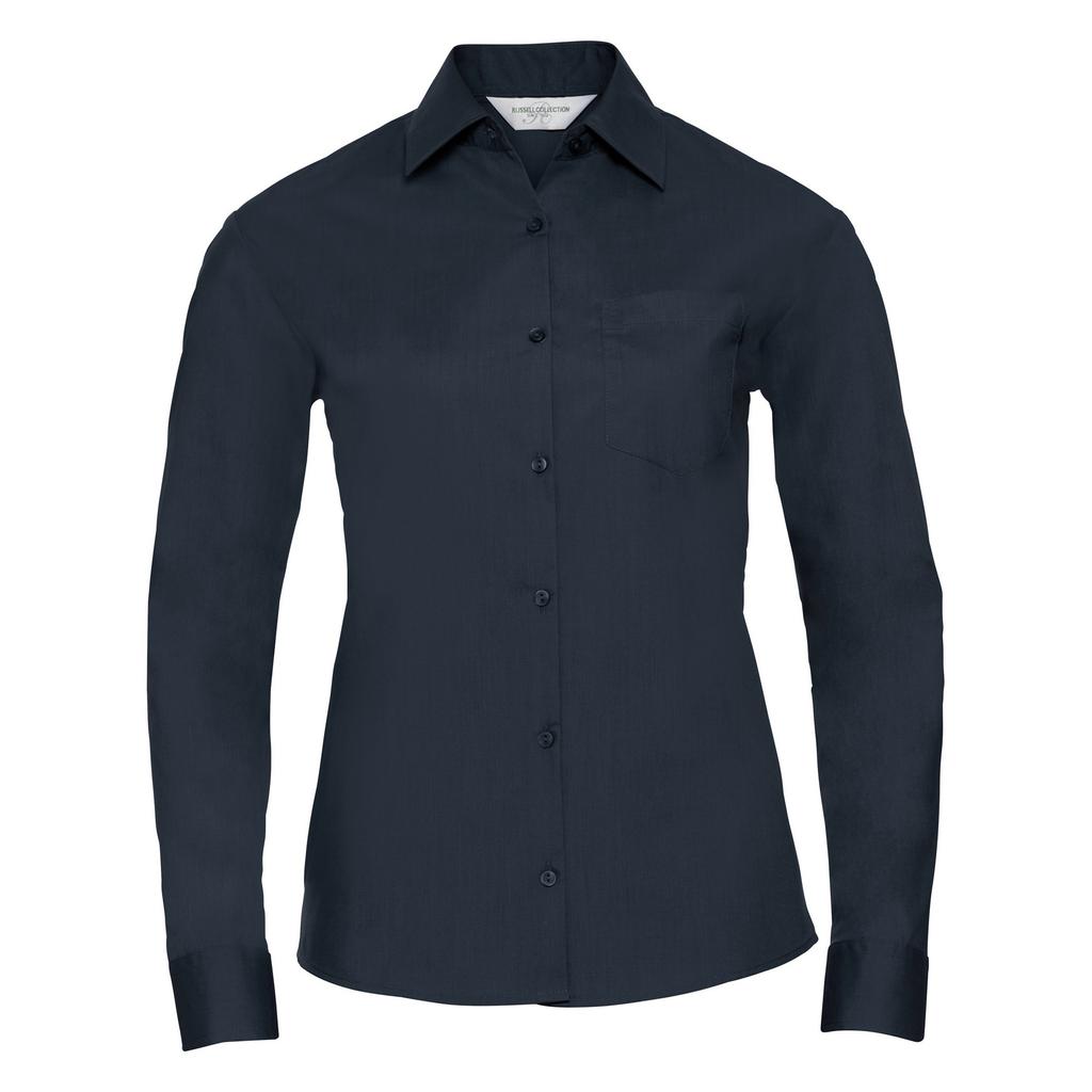 Russell Collection Ladies/Womens Long Sleeve Shirt