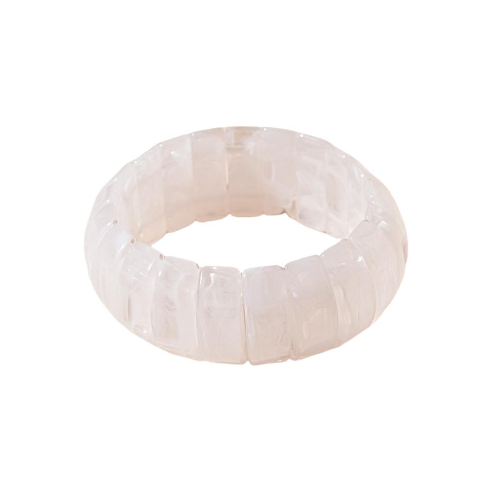 Wide Rectangle Irregular Wide Bracelet Bohemian Retro Hand Ring Acrylic Bangle  Lady Girls