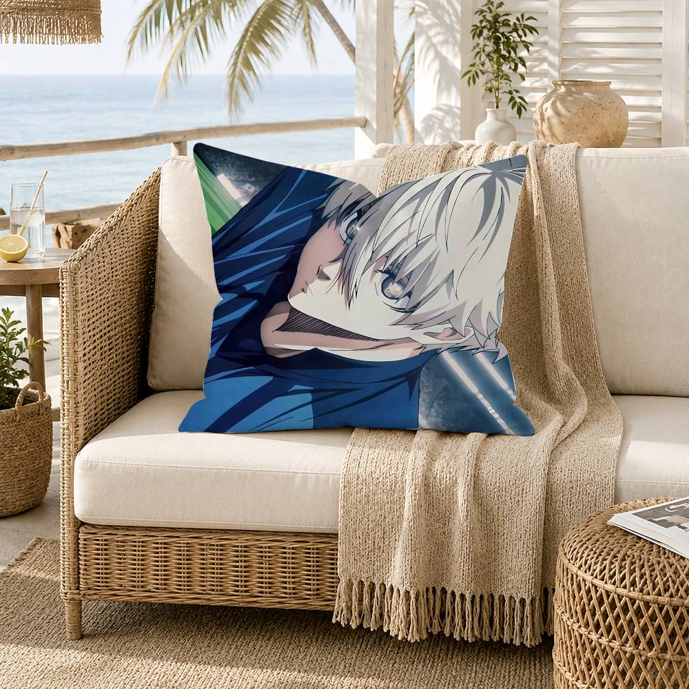 BBLUE LOCKS SSeishiro Nagi Pillow Case for Sofa Living Room Home office Decor Protective Cover