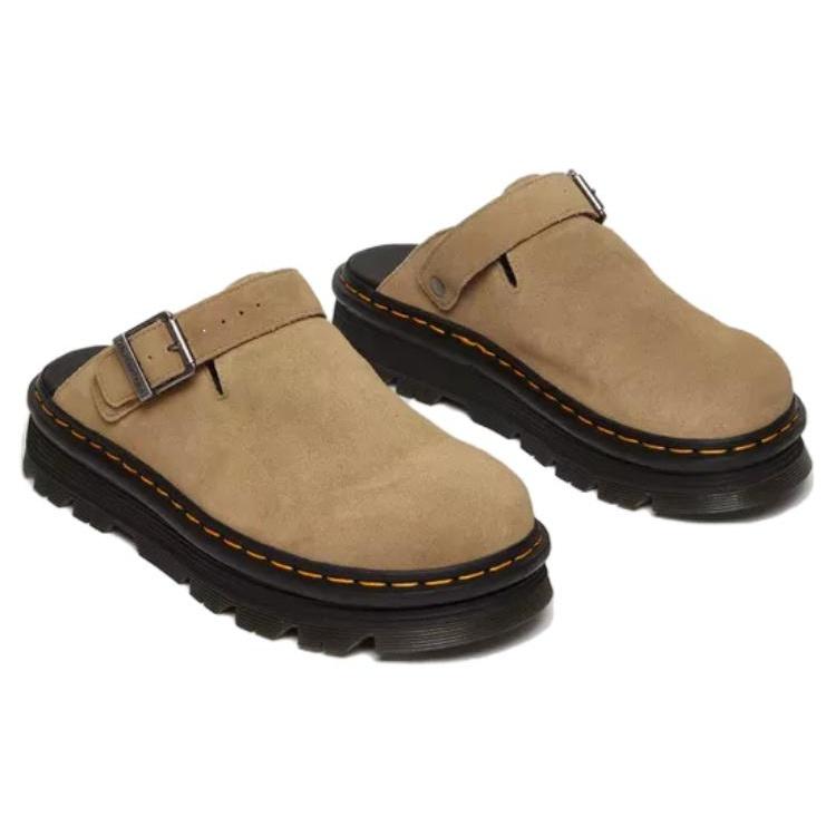 Dr. Martens Zebzag Suede Mules 'Savannah Tan' Men's 31737439