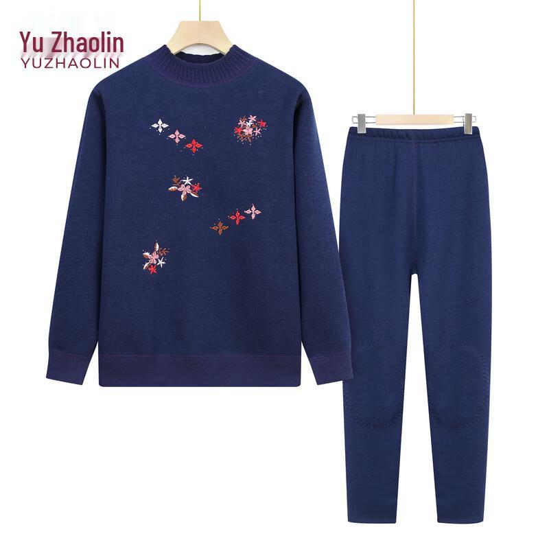 

YUZHAOLIN Women s Plus Size Thickened Fleece Thermal Underwear Set 3XL