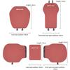 BQAZ9 Car Seat Cushion Nappa Leather Breathable Non-Slip Four Seasons Seat Cushion Suit Accessories Car Hub Cap For Mercedes Benz AMG
