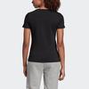 Adidas Logo Print Casual Round Neck Short Sleeve T-Shirt Women T-Shirts Black EI4569