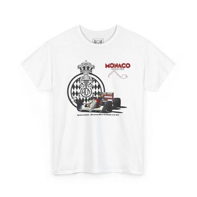 Monaco GP Senna Victory T-Shirt - Formula Racing Vintage Tee - Race Fans Gift