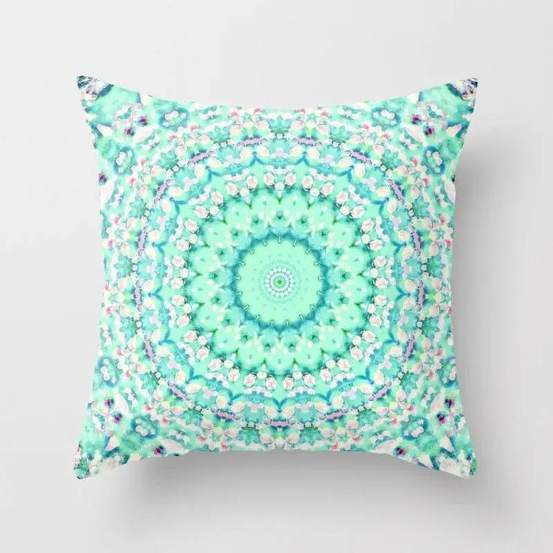 Home Decor Fashion Simple Pillowcase Mint Green  Chair Sofa Car Pillow Farmhouse