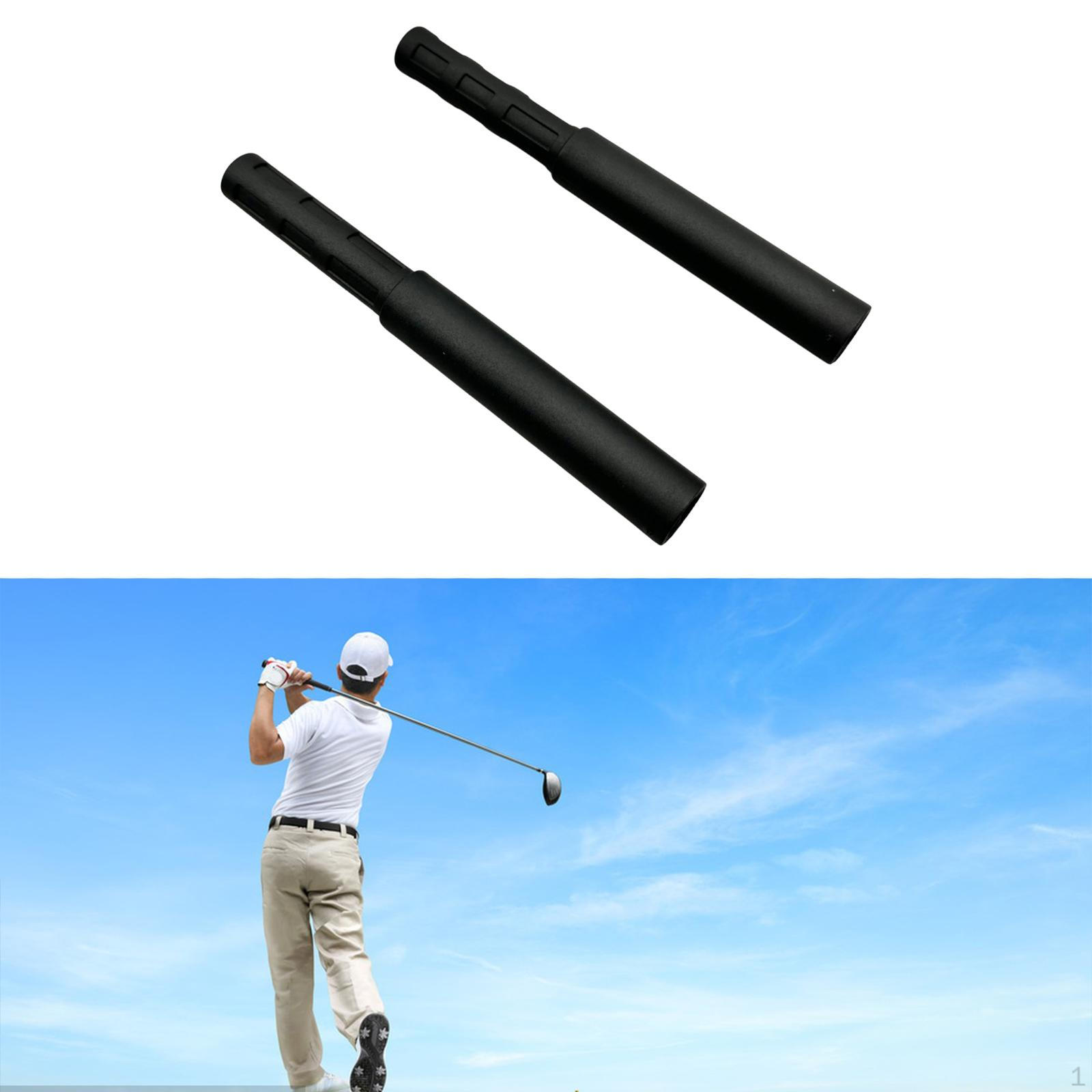 

2 удлинителя стержня клюшки для гольфа, эргономичный дизайн. 0.49inch