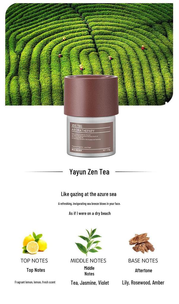 Car Interior Tea Scent Solid Perfume Deodorizer Fragrance