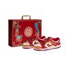 Dunk Low Retro Abrasion Resistant Low Top Skateboard Shoes Unisex Red White Gold HF5441-104(Team80-S-BOX)