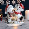 Christmas Party Supplies 2D Acrylic Angel Figurine with Warm LED Lights, Glowing Holiday Tabletop Decorative Signs Decor for Home Living Room