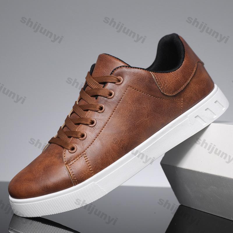 Men Casual White Board Shoes Man Spring Fashion Casual Sports Shoes Outdoor Comfort Male Sneakers Lace-up Shoes Zapatos Hombres