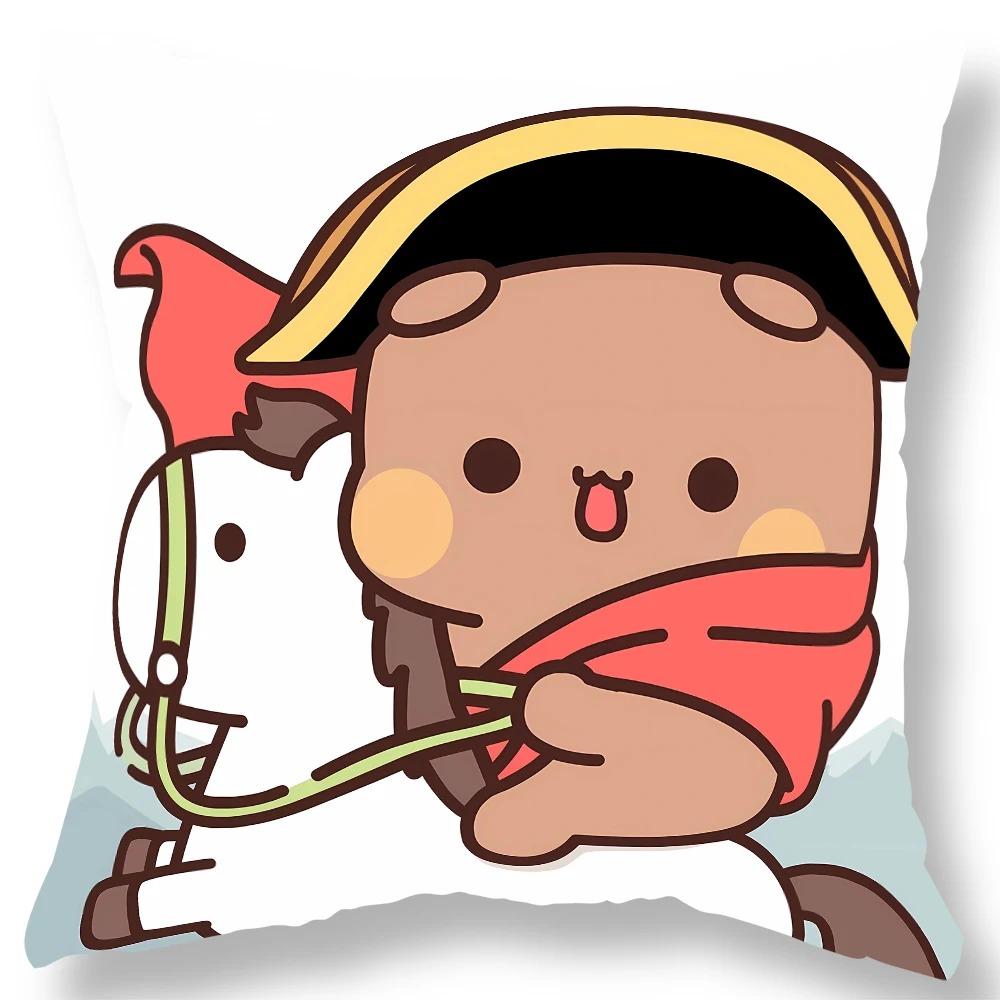 Office Living Room Home Pillowcase Kawaii Anime Bear Pattern Pillowcase Car Ornaments
