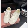 Retro hollow woven flat-bottomed German training shoes 2025 summer new mesh breathable sports and leisure lace-up Forrest Gump shoes