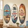 Summer Wooden Surfboards Wall Decor Beach Themed Surfboard Sign Ornament  Perfect Gift for Surfers