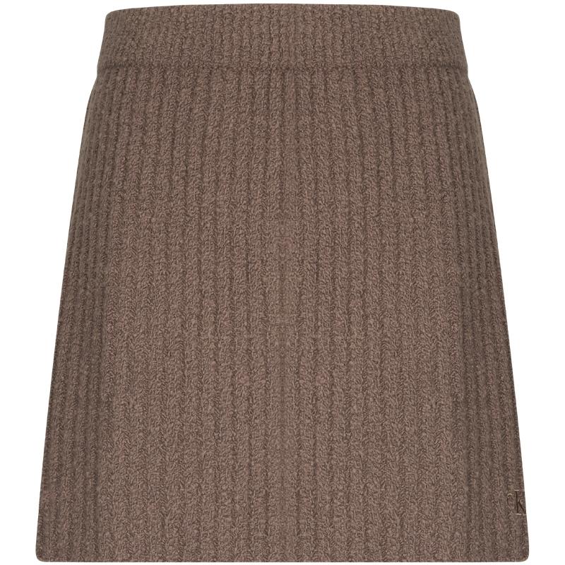 

Calvin Klein Elastic Waist A-Line Knitted Casual Skirt Women skirts J224579 M