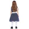 Girls Kids Princess German Beer Oktoberfest Mesh Floral Dress Headwear Set Maid Children Halloween Cosplay Costumes Role Play Outfit