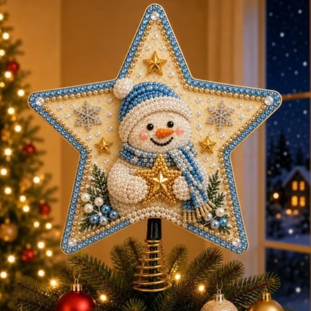 Unfinished Christmas  Painting Kit DIY Sparkling Bead Craft Set  Christmas Gift