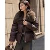 Demana Women's Detachable Fur Collar Duck Down Jacket