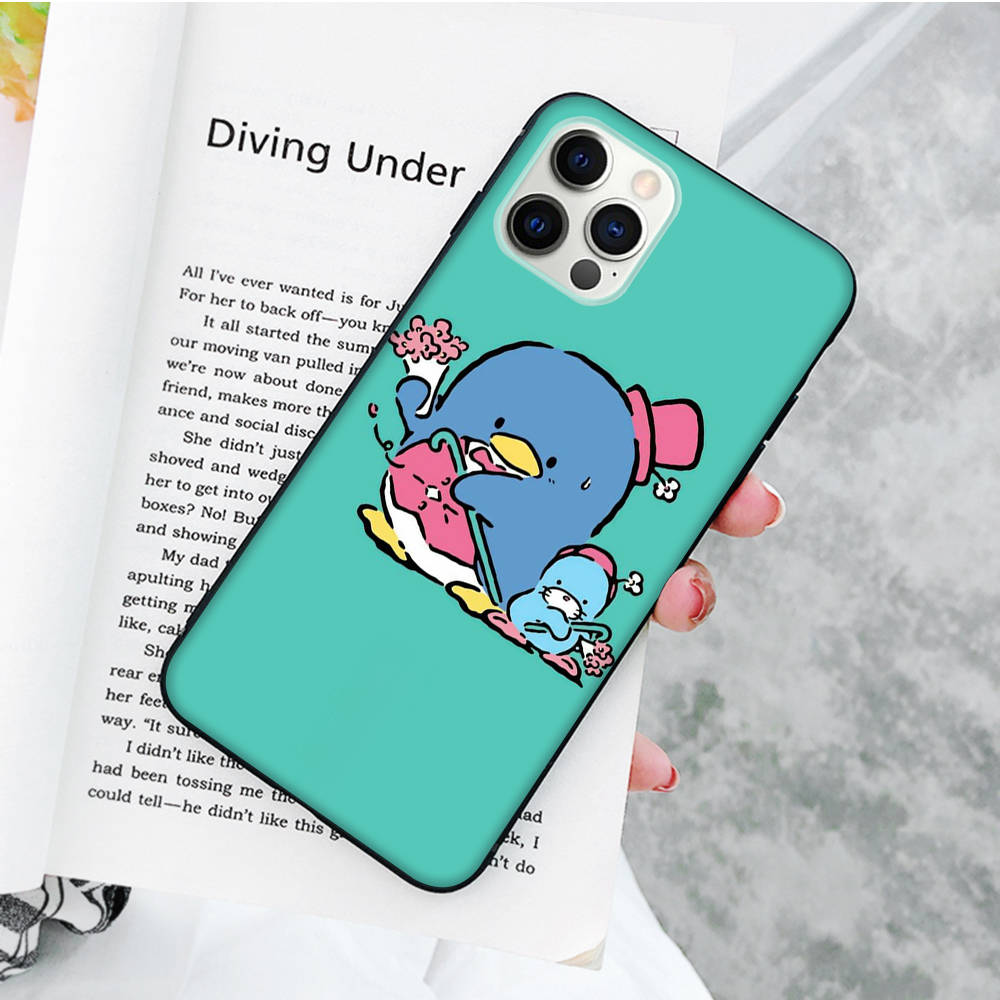 JZ27 Tuxedosam Black Sofe Case for iPhone 16 15 Plus 14 13 Pro 8 SE XR XS Max P30 Nova 5T Y5P Y6 Y7 Y8P Y9 Realme C30 C33 C31 VIVO Y36 V27