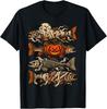 Funny Halloween Trout Fish Ghost Pumpkin Skeleton Mummy T-Shirt