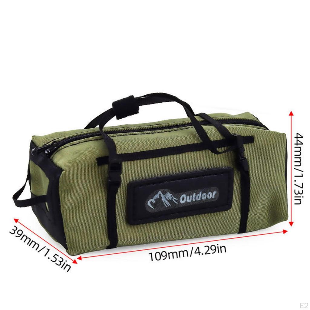 1/10 RC Car Luggage Bag Cargo Roof Realistic Decorative Wear Resistant Simulation Miniature