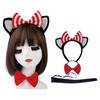 Cats Costume Accessories With Headband, Tail, Skirt, Gloves, Knee High Socks for Cosplay Party Carnivals