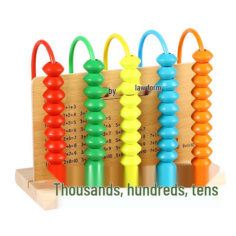 Grade 1-2 Lower Semester Five-Gear Abacus: Arithmetic Learning Tool for Math Education