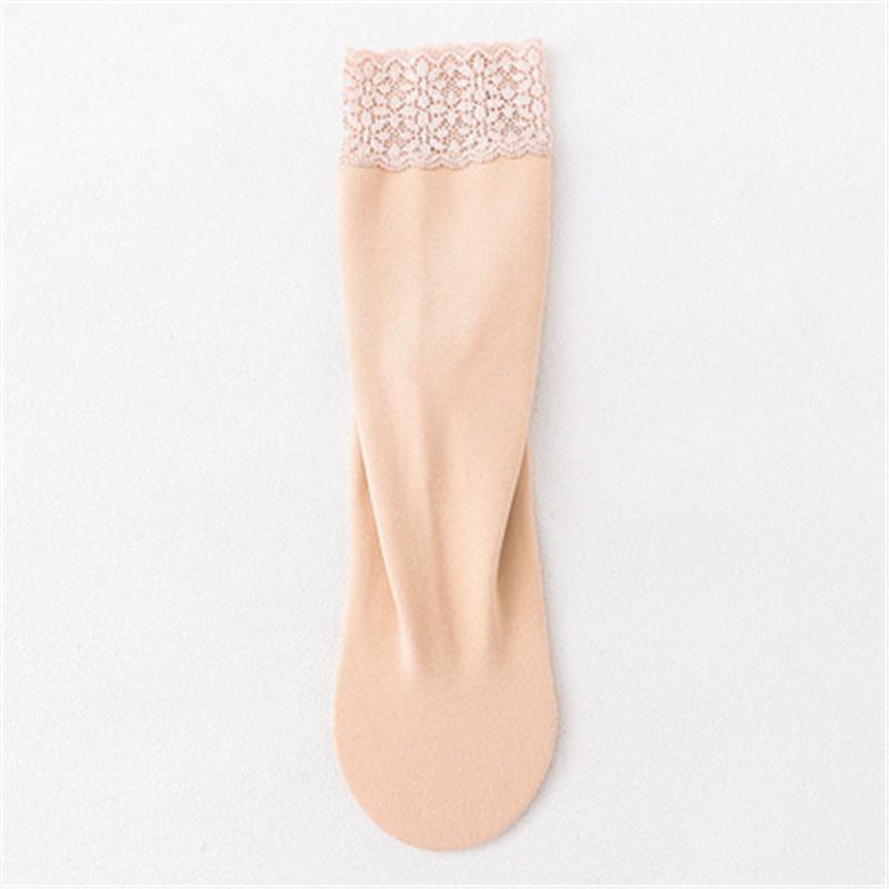 5 Pairs of Women Lace Mid Tube Socks for Spring Autumn Warm Simple Comfortable Casual Breathable Cold Resistance Versatile Socks
