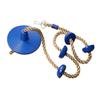 Kids Outdoor Play Equipment | Fitness Swing Set Climbing Rope+Platforms+Disc Seat Garden Toy & Playground Accessories Active Fun