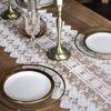 Chemin de table en dentelle Nappe de couverture pour meuble TV européen Serviette Nappe américaine Serviette décorative Nappe longue Chemin de table décoratif Chemin de table pour table basse